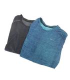 ナイキ NIKE スポーツウエア 2点セット Tシャツ カットソー ロゴプリント 半袖 XL 黒 ブラック 青 ブルー /FF