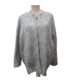 スローブ イエナ SLOBE IENA シャギーニットカーディガン クルーネック ニット 長袖 起毛 グレー 23-080-912-2872-3-0