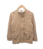 ランズエンド LANDS' END ジャケット ブルゾン スタンドカラー コットン ベージュ M