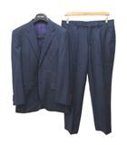 × ロロピアーナ Loro Piana スーツ セットアップ フォーマル テーラードジャケット スラックス ブレザー シングル 2B ストレート センタープレス M 紺  ネイビー PL-ST-32264