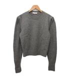 セリーヌ CELINE エディスリマン期 カシミヤ100% クルーネック ニット セーター グレー L ■IBO91