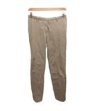 モンクレール MONCLER PANTALONE TROUSERS チノパン パンツ ストレート ジップフライ 42 ベージュ ■IBO91