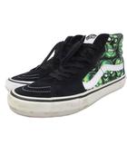 × バンズ VANS Skull Pile SK8-HI スカルパイル スケートハイ スニーカー ハイカット シューズ 靴 27cm 黒 ブラック 緑 グリーン 721454 ■IBO91