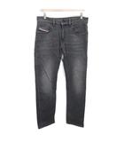 ディーゼル DIESEL 2019 5POCKETS デニムパンツ ジーンズ A03562 ロゴ刺繍 ダメージ加工 グレー W30