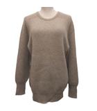 ジョンストンズオブエルガン Johnstons of Elgin カシミヤニット セーター 長袖 ローゲージ ラグラン カシミヤ100% S ライトブラウン ■WY