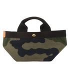 エルベシャプリエ Herve Chapelier 舟型ナイロントートバッグ ハンドバッグ カモフラ 迷彩 カーキ マルチカラー ■WY