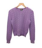 RUGBY ケーブルニット セーター コットン 紫 パープル S