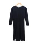 ニットワンピース スカート ロング ネイビー 38