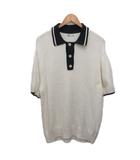 ザラ ZARA ニットポロ ポロシャツ コットン 白 ホワイト XL