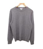 ブリオーニ BRIONI 美品 カシミヤ100% セーター ニット クルーネック グレー 48