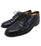 ジョルジオアルマーニ GIORGIO ARMANI プレーントゥ レザーシューズ ビジネスシューズ 革靴 皮革 7 黒 ブラック ■IBO91