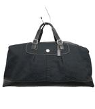 シグネチャー ボストンバッグ ショルダーバッグ 2WAY ロゴ 紺  ネイビー 黒 ブラック ■IBO91