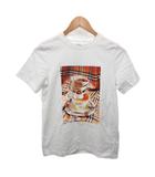 バーバリー ロンドン BURBERRY LONDON Tシャツ カットソー 半袖 プリント ロゴ ティーカップ 12Y 152cm 白 ホワイト ■IBO91