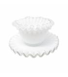  フェントン Fenton Glass カップ&ソーサー 食器 白 ホワイト