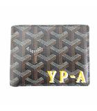 ゴヤール GOYARD 二つ折り財布 カードケース ウォレット ヘリンボーン ブラウン