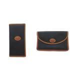 ロンシャン LONGCHAMP 2点セット 長財布 ウォレット ロゴ押印 ボタン 黒 ブラック 茶 ブラウン ■IBO91