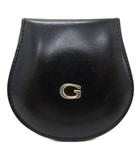 グッチ GUCCI ホースビット 小銭入れ コインケース ロゴ金具 レザー 皮革 黒 ブラック