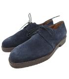 サルヴァトーレフェラガモ Salvatore Ferragamo ビジネスシューズ レザーシューズ ドレスシューズ レースアップ スエード 7 25cm 紺  ネイビー