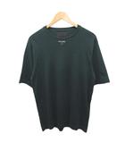 2024 トライアングルロゴ Tシャツ カットソー 半袖 ロゴ金具 コットン XS ダークグリーン UJN861 S232 240