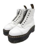 ドクターマーチン DR.MARTENS シンクレア SINCLEAR ブーツ ジップアップ ショートブーツ 厚底 プラットフォーム UK4 23cm 白 ホワイト AW006 ■IBO96