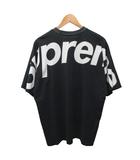 シュプリーム SUPREME 23AW Split S/S Top Tシャツ カットソー 半袖 ロゴプリント M 黒 ブラック ☆AA★