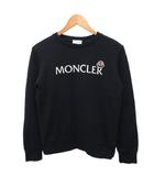 モンクレール MONCLER ロゴプリント スウェット トレーナー 長袖 クルーネック ロゴワッペン 164cm 紺  ネイビー G29548G79700