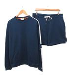 エルメス HERMES 20SS ラン H RUN H セットアップ スウェット ハーフパンツトレーナー ショートパンツ Hロゴ コットン XL L 紺  ネイビー 白 ホワイト