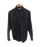 ブルックスブラザーズ BROOKS BROTHERS ボタンダウンシャツ 長袖 チェック ブラックウォッチ XS 紺 ネイビー 緑 グリーン /FF ■IBO100