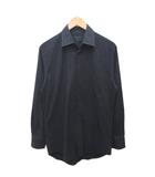 プラダ PRADA 2011 ドレスシャツ ビジネスシャツ 長袖 コットン 39 紺  ネイビー UCM473 F62 ■IBO101