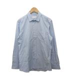 プラダ PRADA 2012 ドレスシャツ 長袖 ビジネスシャツ コットン 40 水色 ACU1 2012 5672 ■IBO101