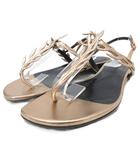 エルメス HERMES ミルテ Myrthe リーフサンダル ミュール モチーフ 39 ベージュ ■IBO101