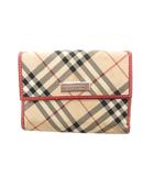 バーバリーブルーレーベル BURBERRY BLUE LABEL 二つ折り財布 ウォレット ノバチェック ベージュ /SJ ■IBO103