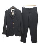 コムデギャルソンオムドゥ COMME des GARCONS HOMME DEUX AD2015 スーツ セットアップ フォーマル テーラードジャケット スラックス ブレザー シングル 3B L M ダークネイビー DQ-J054 DQ-P051