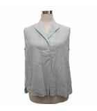 25年モデル COTTON CHIFON ブラウス ノースリーブ プルオーバー I グレー 5785151061