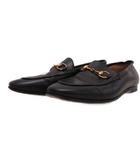 グッチ GUCCI ヨルダーン ホースビットローファー レザー 34.5 約21.5㎝ 黒 ブラック 404069 ■IBO105