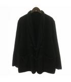 コモリ COMOLI 22SS シルクパイル スモーキングジャケット 絹 2 M 黒 ブラック V01-01009