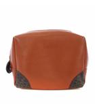  EQUIPE ポーチ ウエストバッグ レザー 茶 /TK