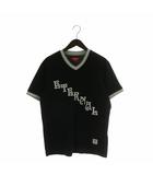 シュプリーム SUPREME 17SS Eternal Practice Jersey Tee Tシャツ カットソー 半袖 Vネック ロゴ プリント S 黒 ブラック /XZ ■GY19