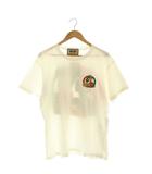 グッチ GUCCI × パレス PALACE 548334 xje1c Tシャツ プリント M アイボリー /MI ■OS ■AD