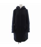 イエナ IENA 二重織りシャルムフードコクーンコート ミドル ハーフ 38 ネイビー 15-020-900-9060-4-0 /UO