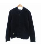 ベアフットドリームス BAREFOOT DREAMS COZY CHIC ボアパーカー ジップアップ マイクロファイバーニット XL 紺系 /UO