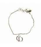 クリスチャンディオール Christian Dior ブレスレット アクセサリー ロゴ ラインストーン ゴールド色 ■GY18 /MQ ■OH