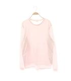 ジルサンダー JIL SANDER レイヤードコットンロングスリーブTシャツ カットソー 長袖 S ライトピンク /ES ■OS