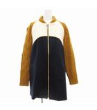 アンダーカバー UNDERCOVER ジップコート ニット ショート 長袖 切替 ナイロン 1 マルチカラー SUN1201 /GV