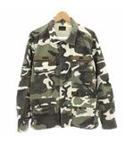 ダブルタップス WTAPS 16SS ジャングルロングスリーブ02シャツアーバンカモ JUNGLE LS 02SHIRT URBAN CAMO カバーオール ジャケット アウター カモフラ柄 ミリタリー柄 3 カーキ 白 ホワイト 161GWDT-SHM01 /YT