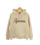 シュプリーム SUPREME 24AW Embroidered Script Hooded Sweatshirt パーカー プルオーバー 長袖 M ベージュ /HK ■OS ■AD