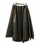 プラダ PRADA 22SS Re-Nylon ロングスカート フレア プリーツ 38S 黒 ブラック 21Y931 /KH