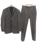 バーバリーブラックレーベル BURBERRY BLACK LABEL セットアップ スーツ ジャケット 総裏地 シングル パンツ 40 グレー 秋冬 /AE