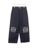 ロエベ LOEWE ANAGRAM BAGGY JEANS アナグラム バギージーンズ デニムパンツ ワイド 38 インディゴ S359Y11XB0 /KH