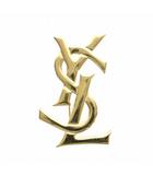 イヴサンローラン YVES SAINT LAURENT YSL ロゴ ピンブローチ アクセサリー ゴールドカラー 金色 ■GY18 /MQ